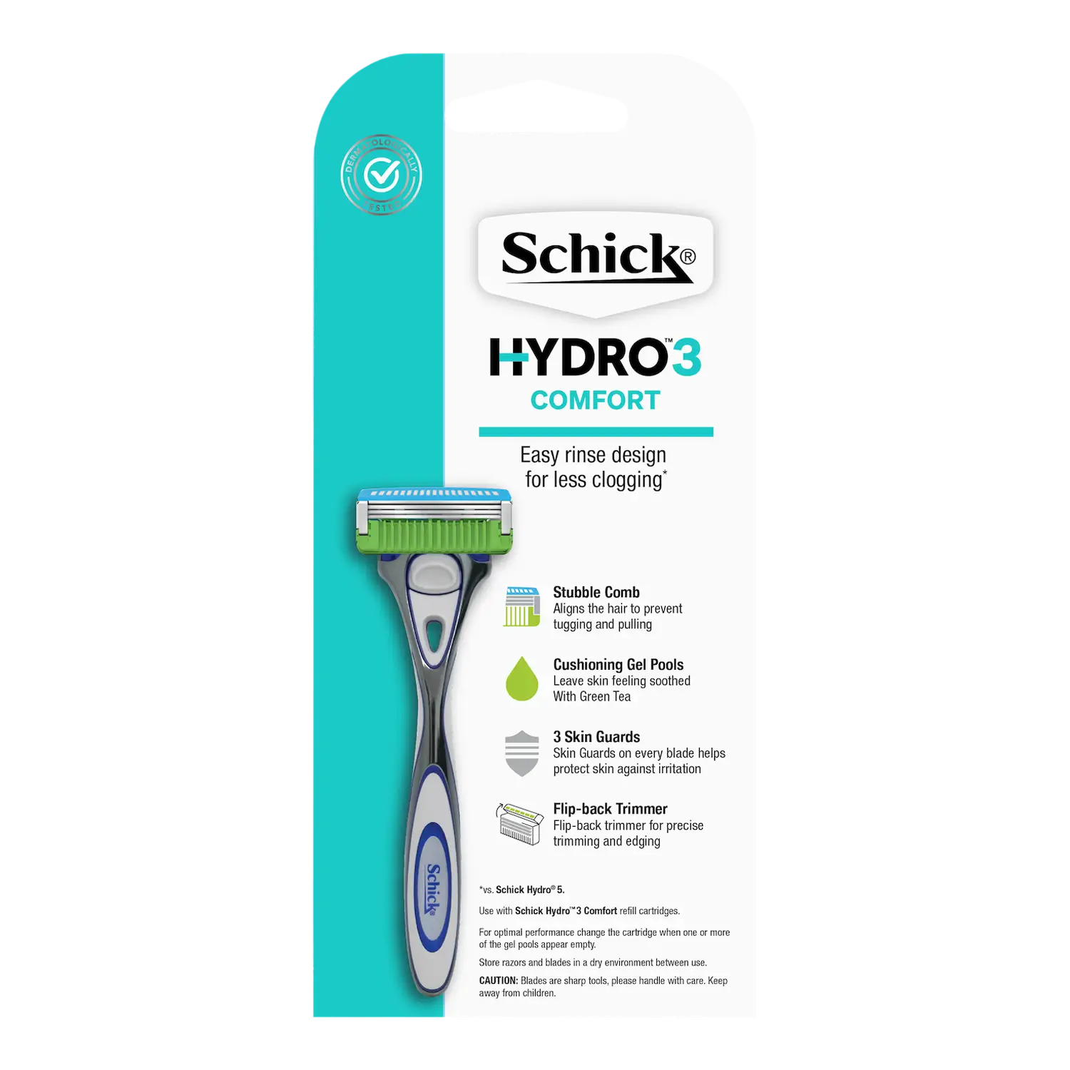Hydro 3 Comfort Men's Razor Handle + 6 Cartridges