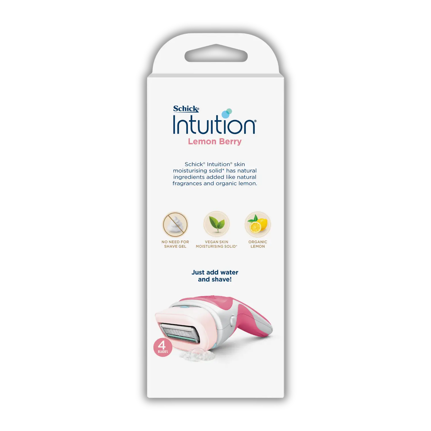 Intuition Lemon Berry Razor Handle + 2 Cartridges