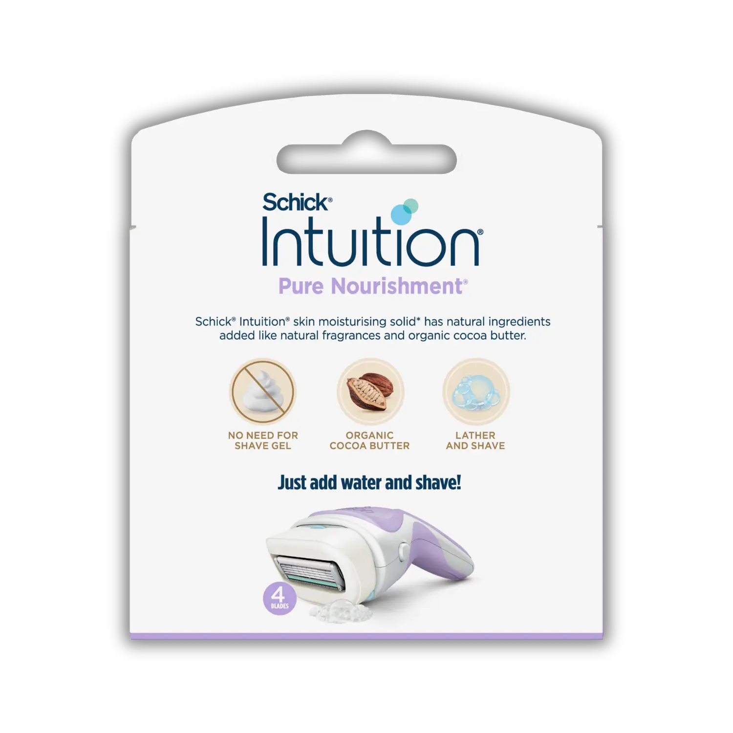 Intuition Pure Nourishment Razor Blade Refills 4pk