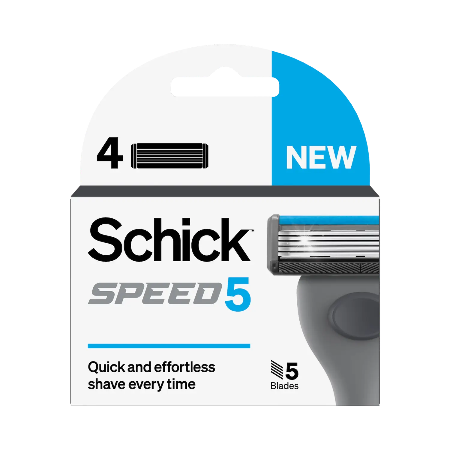 Speed 5 Men's Razor Blade Refills 4pk