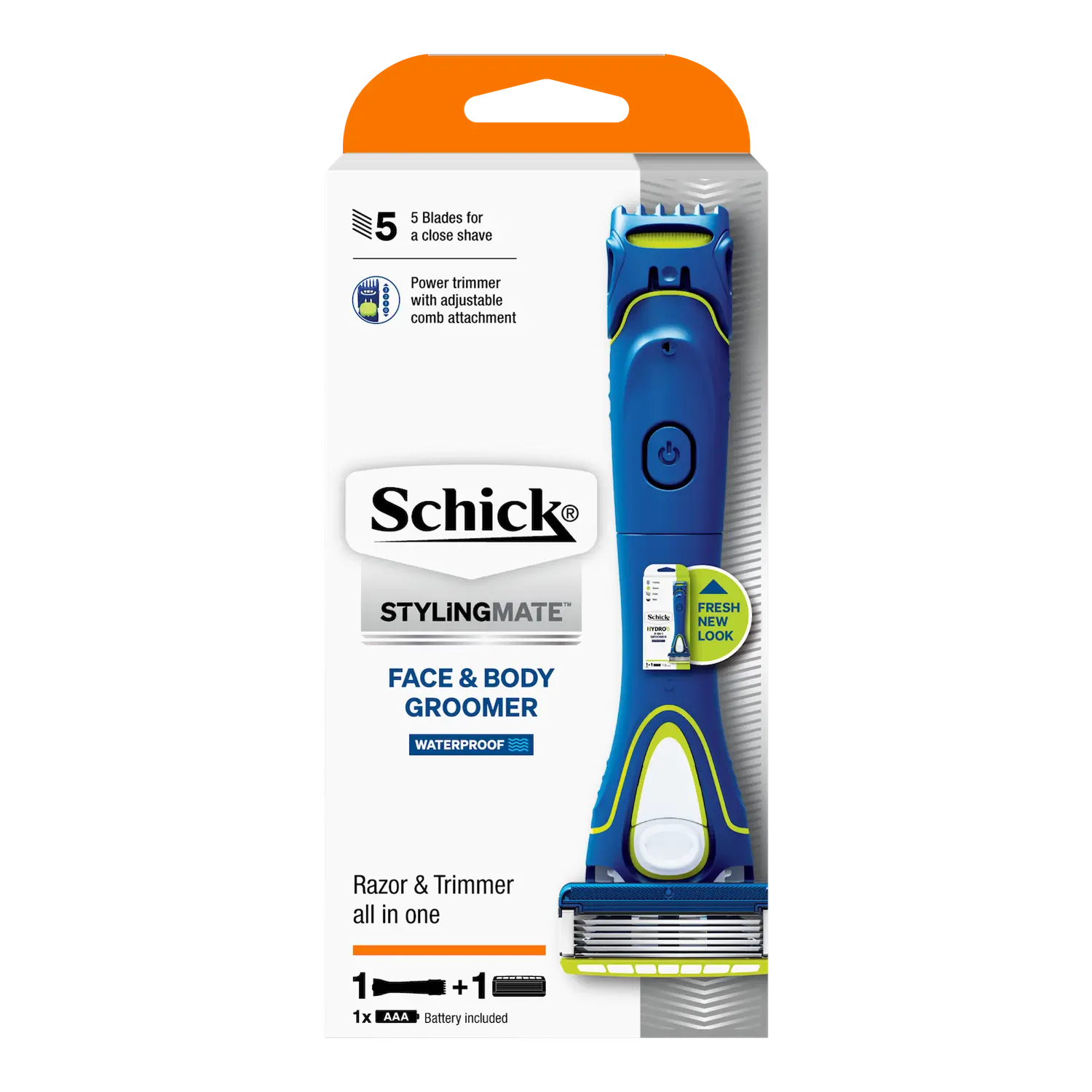 Styling Mate Face & Body Groomer Handle + 1 Cartridge