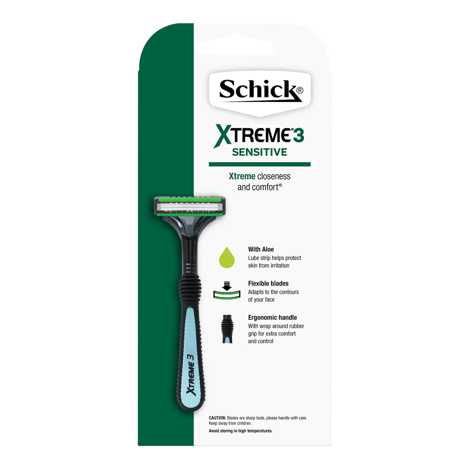 Xtreme 3 Sensitive Hybrid Men's Razor Handle + 6 Cartridges