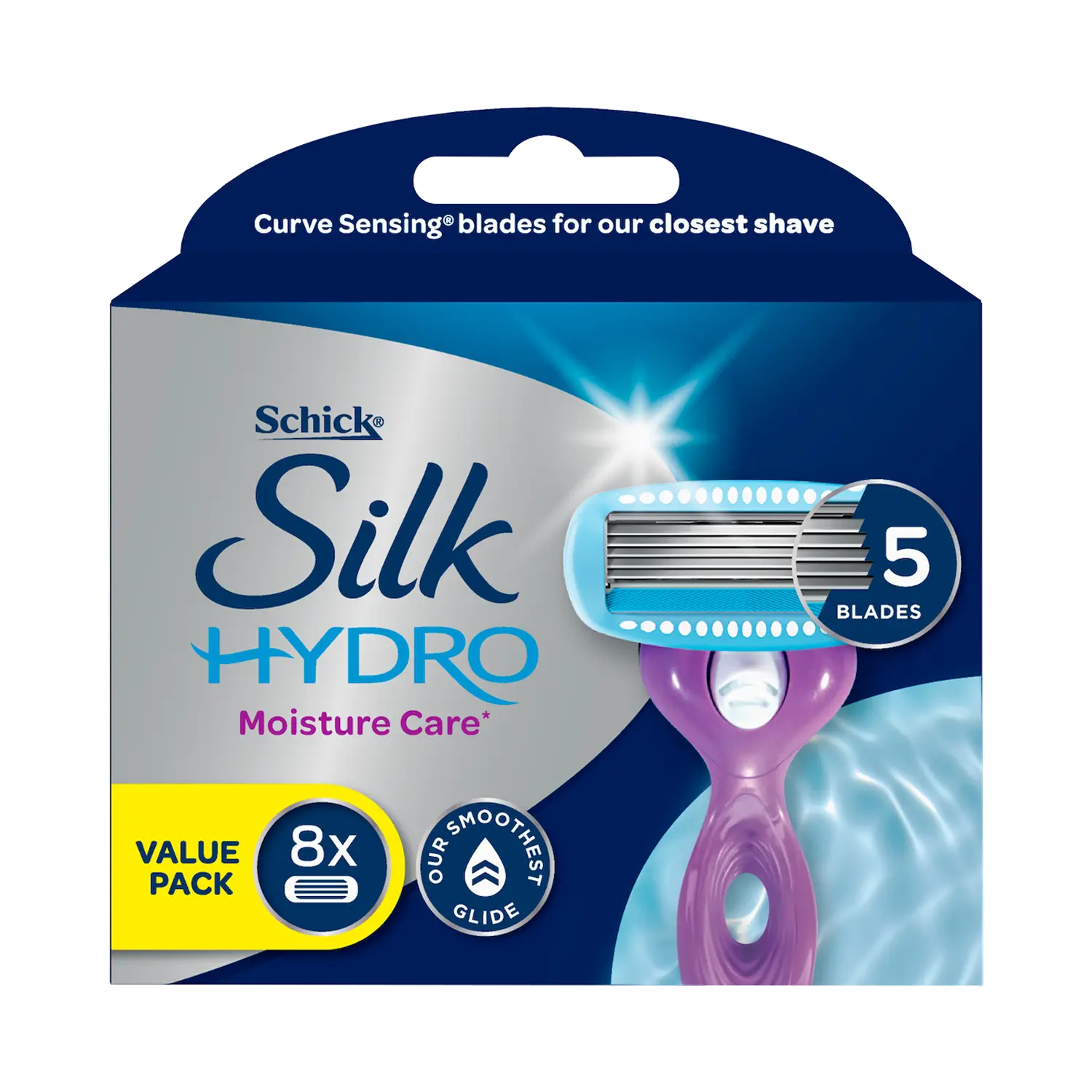 Silk Hydro Moisture Care Razor Refills 8pk
