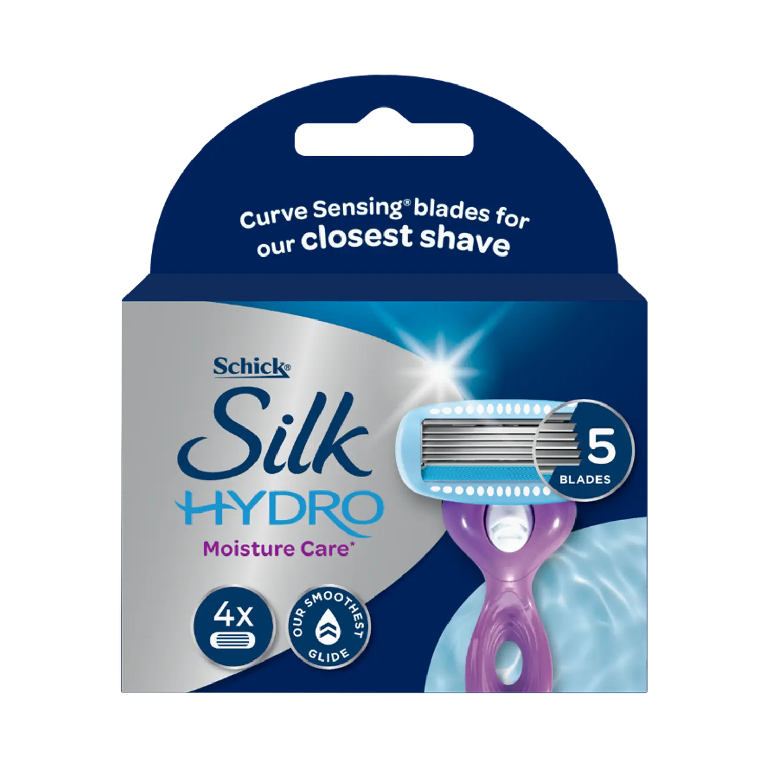 Silk Hydro Moisture Care Razor Refills 4pk
