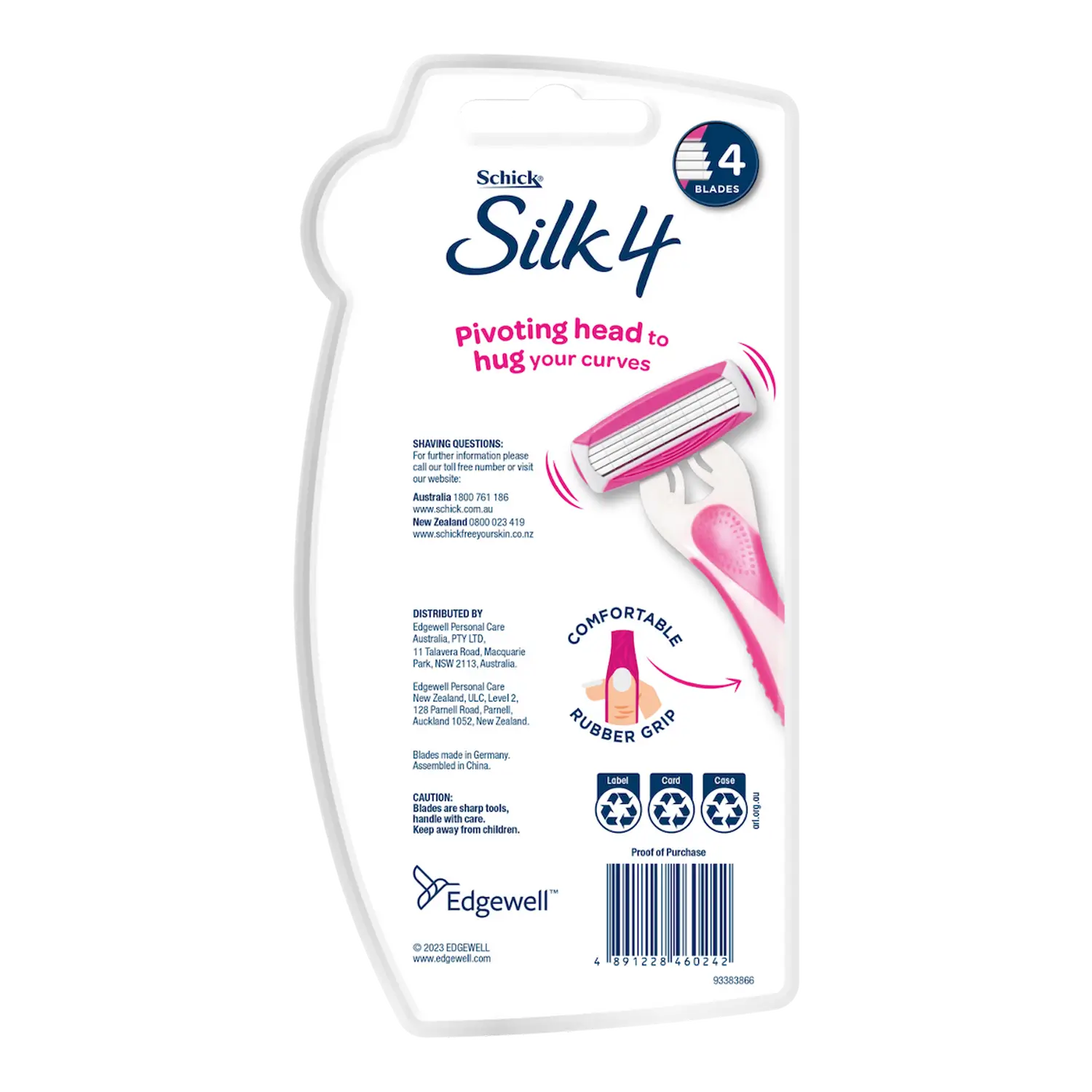 Silk 4 Disposable Razors 3pk