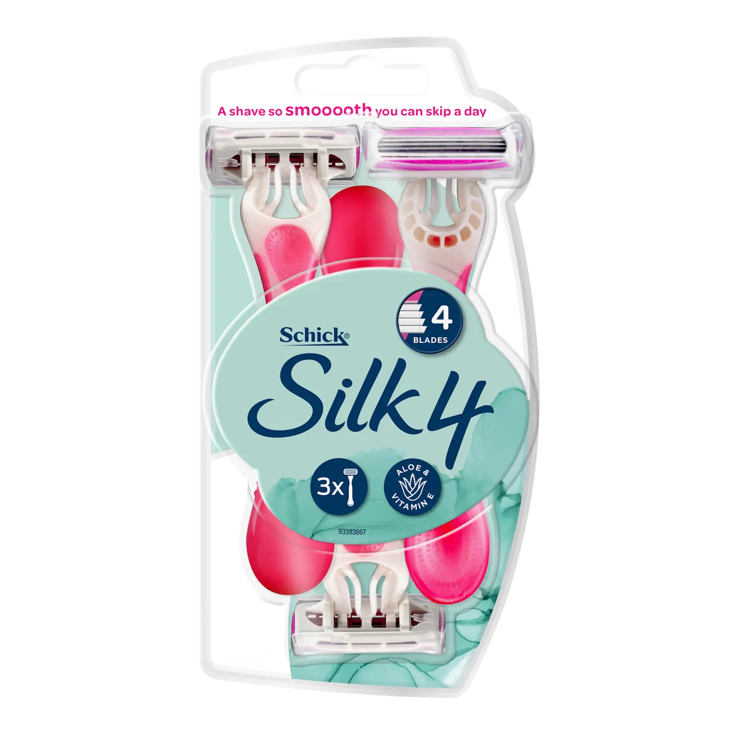 Silk 4 Disposable Razors 3pk