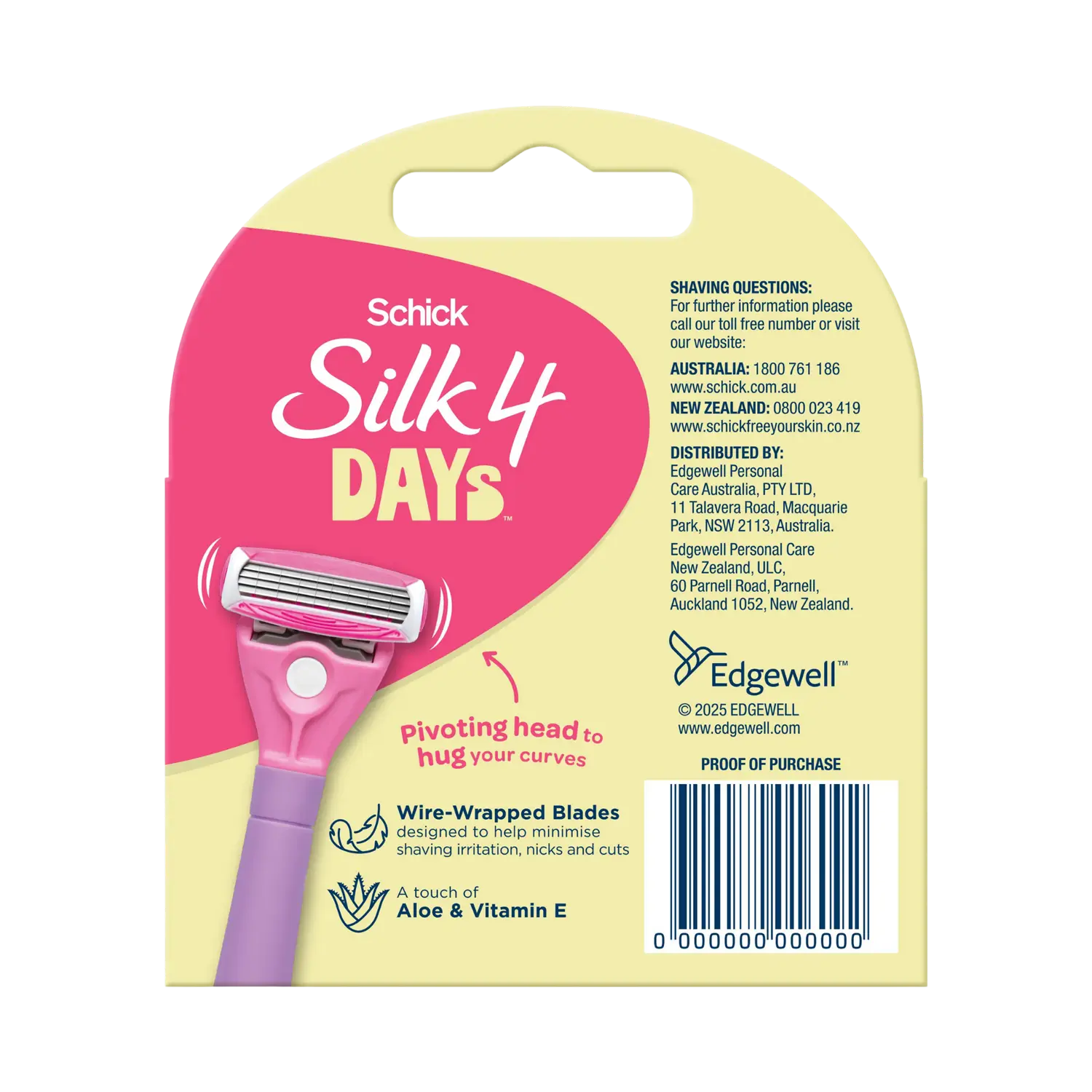 Silk 4 Days Razor Refills 4pk