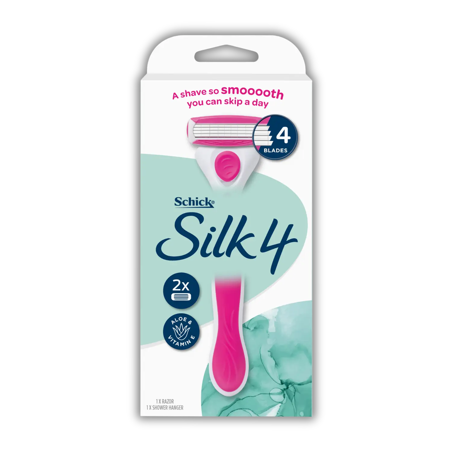 Silk 4 Razor Handle + 2 Cartridges