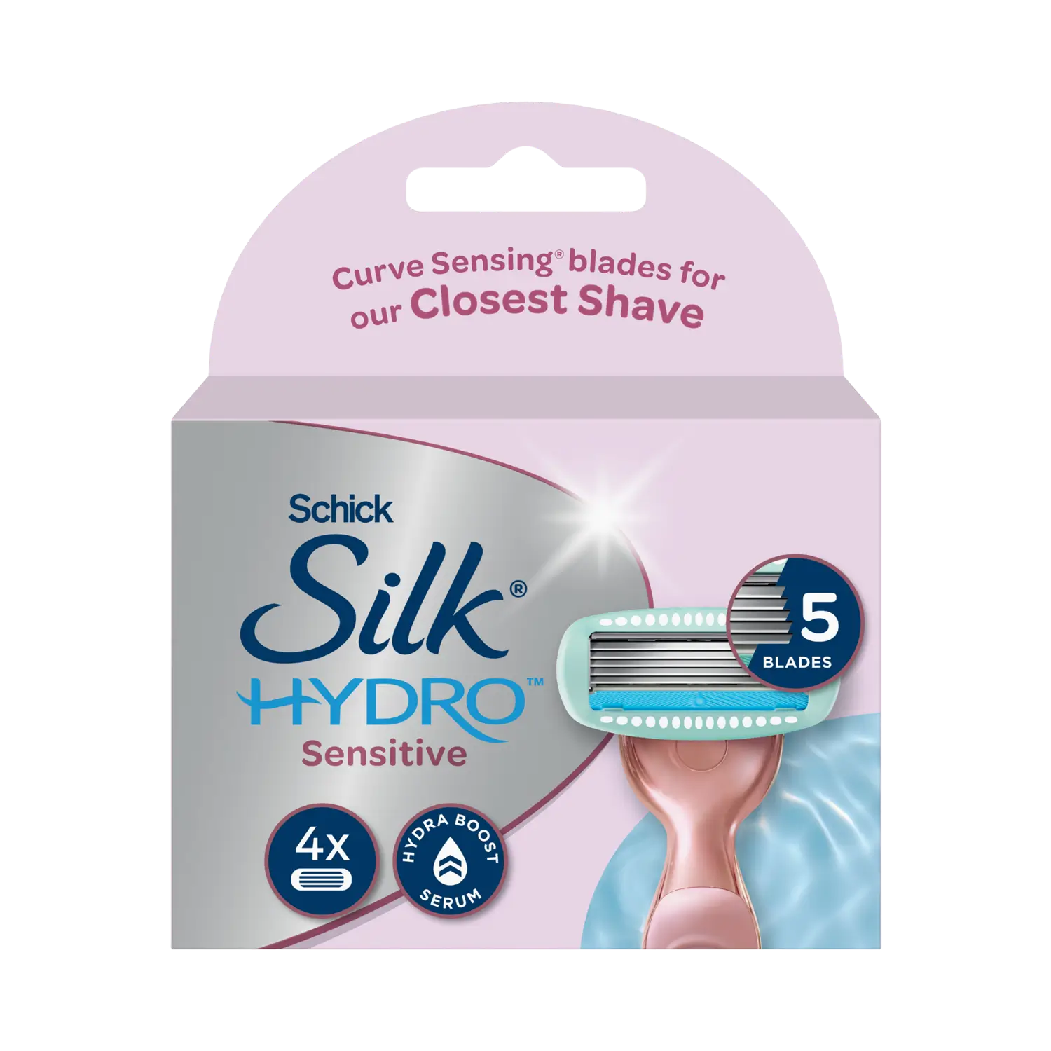 Silk Hydro Sensitive Razor Refills 4pk