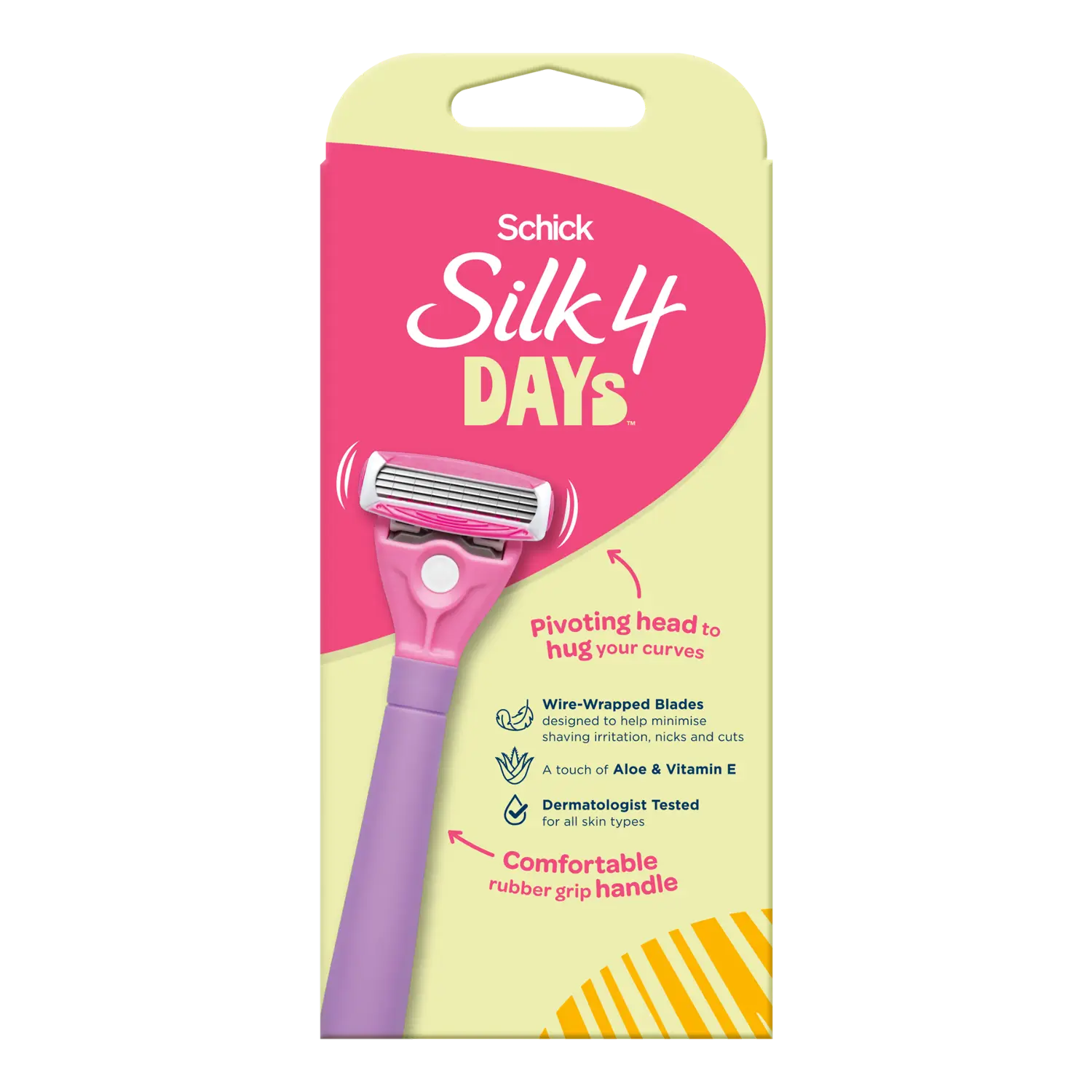 Silk 4 Days Razor Handle + 1 Cartridge