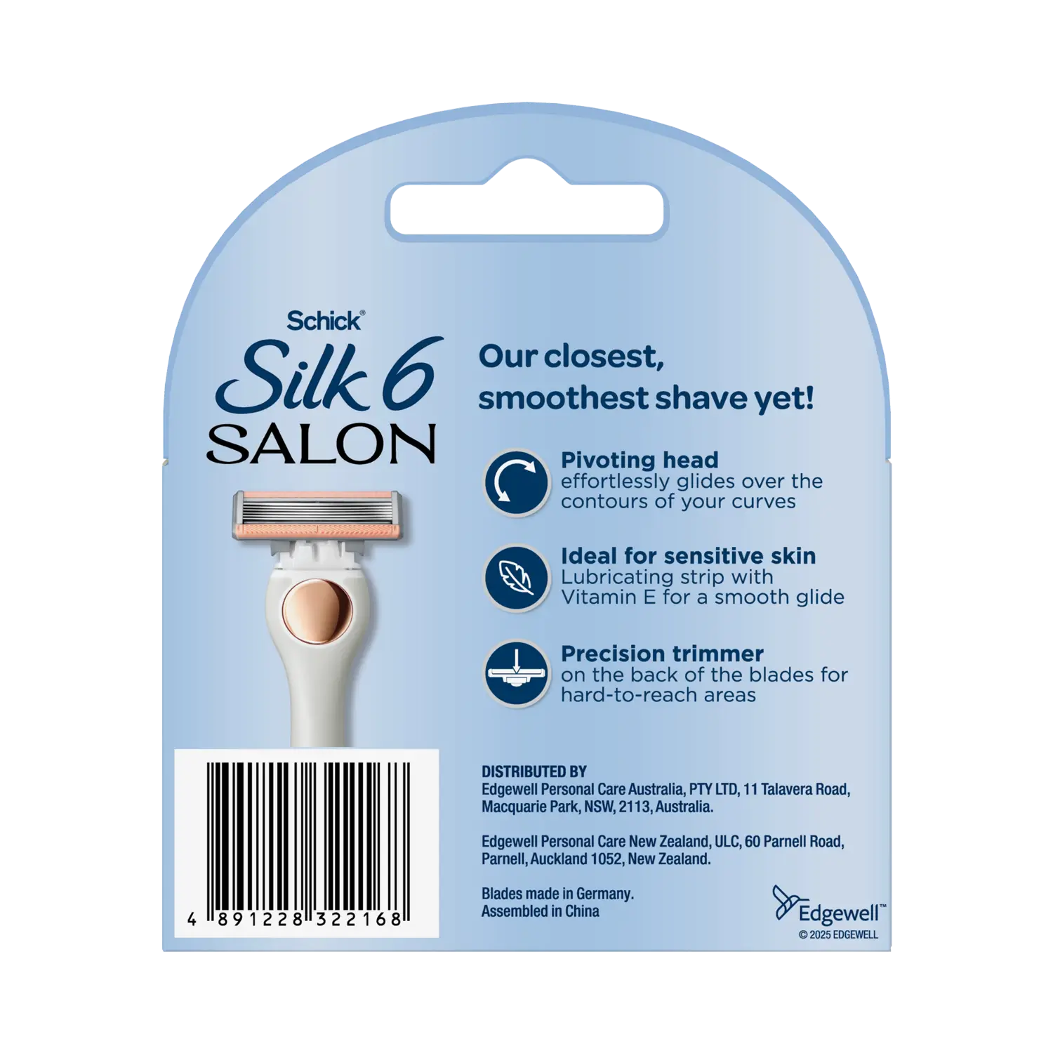Silk Salon 6 Razor Refills 4pk