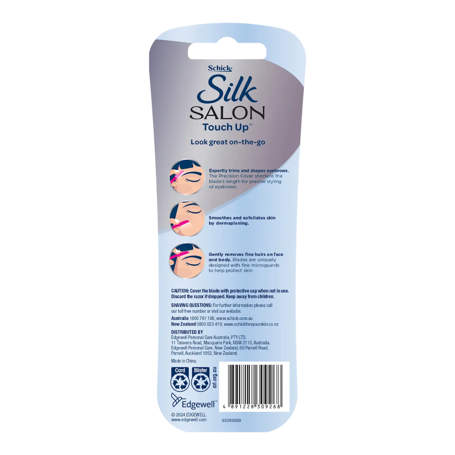 Silk Salon Touch Up Dermaplaning Razors 3pk