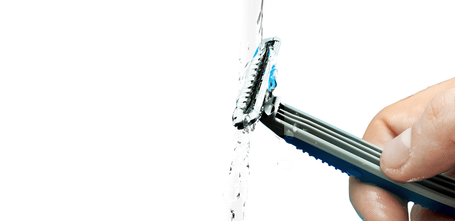 How do I clean my razor blades?